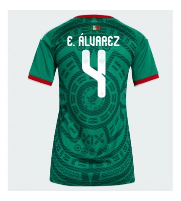 Mexiko Edson Alvarez #4 Hemmatröja Dam VM 2026 Kortärmad